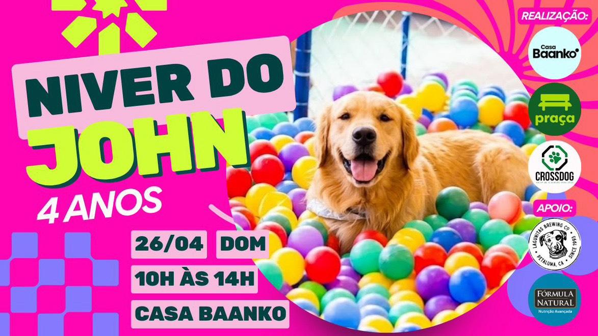 Aniversário do John da Baanko 🎂🐶